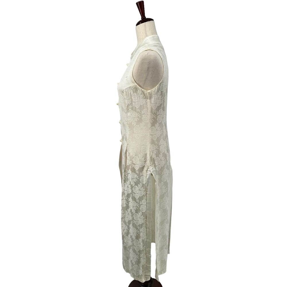 Vtg Cache High Collar Button Down Longline Vest 8… - image 5